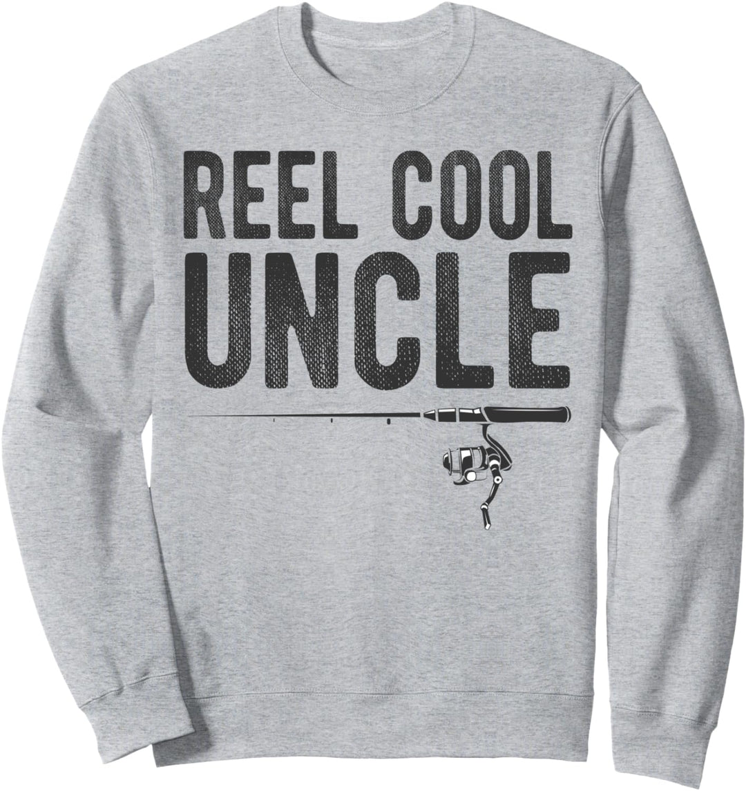 Reel Cool Uncle Funny Fishing Sweatshirt