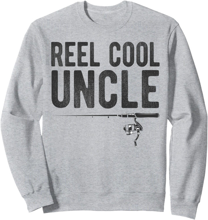 Reel Cool Uncle Funny Fishing Sweatshirt