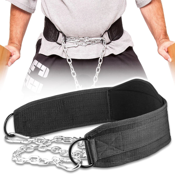 C.P.Sports Dip-Gürtel Standard | Dipgürtel – Dip Belt bis 250kg für Klimmzüge, Squats, Fitness, Kraf