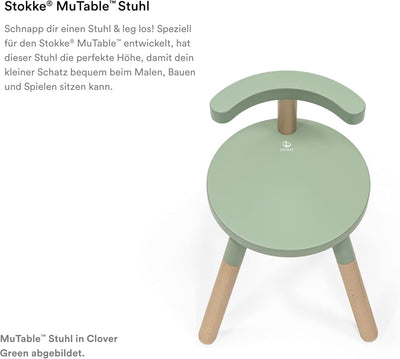 Stokke MuTable Stuhl, Lilac - 2023 Neugestaltung - Anpassbare Sitzhöhe & entfernbare Rückenlehne - H