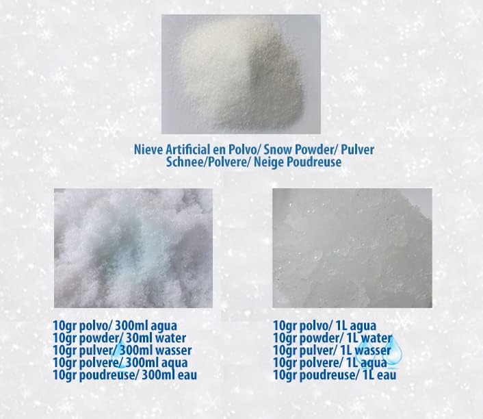 Alquera Sofortiger künstlicher Schnee - Magischer Schnee (5) 5.0 Kilogramm, 5.0 Kilogramm