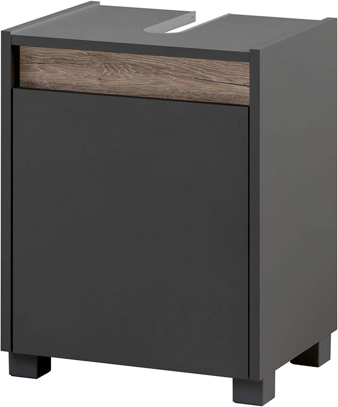 Schildmeyer Waschbeckenunterschrank 148462 Cosmo, 42 x 54,5 x 33 cm (BxHxT), anthrazit Schmal Anthra