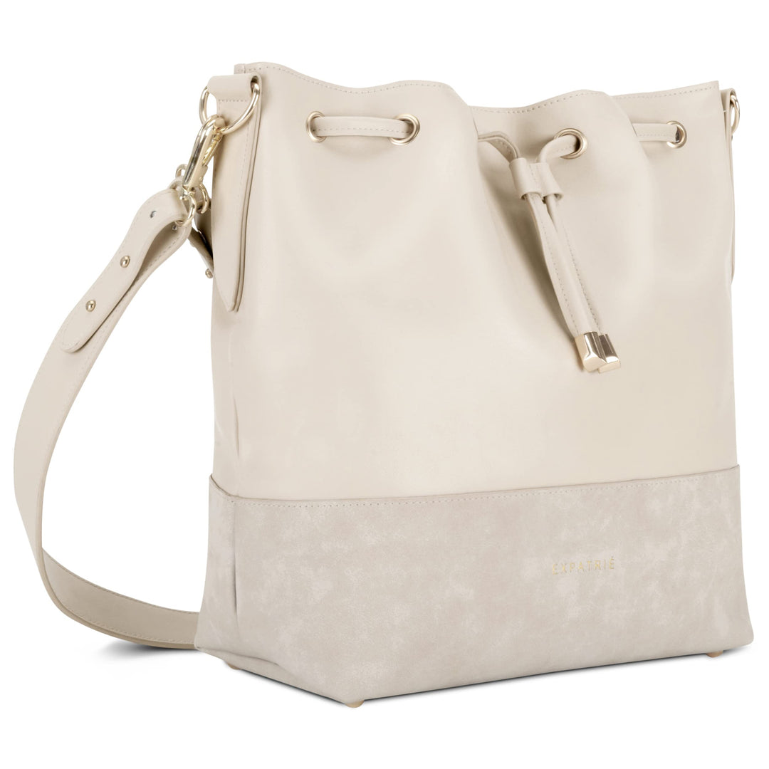 Expatrié Beuteltasche Damen - Sarah Medium - Handtasche aus Veganem PU Leder - Umhängetasche für Cit