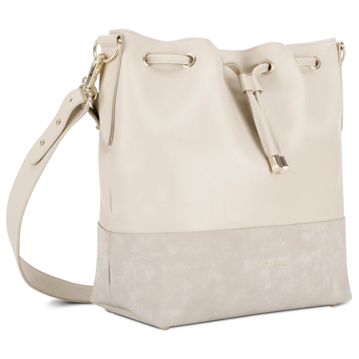 Expatrié Beuteltasche Damen - Sarah Medium - Handtasche aus Veganem PU Leder - Umhängetasche für Cit
