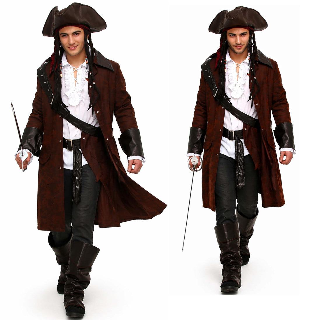 MAYLYNN 12104 - Piratenkostüm Kostüm Pirat Jack mit Hut und Zubehör Faschingskostüm Herren XL, XL