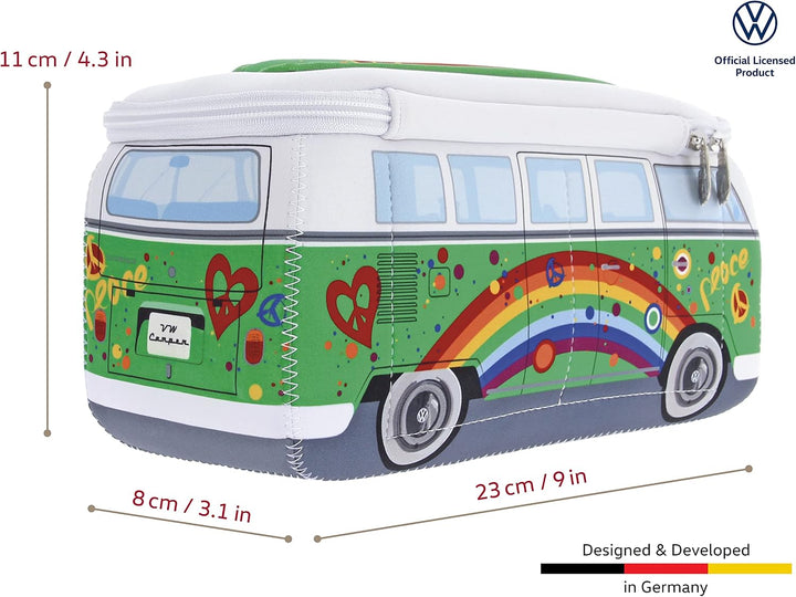 BRISA VW Collection - T1 Bulli Bus Kulturbeutel Kosmetiktasche | Volkswagen Universaltasche Waschbeu