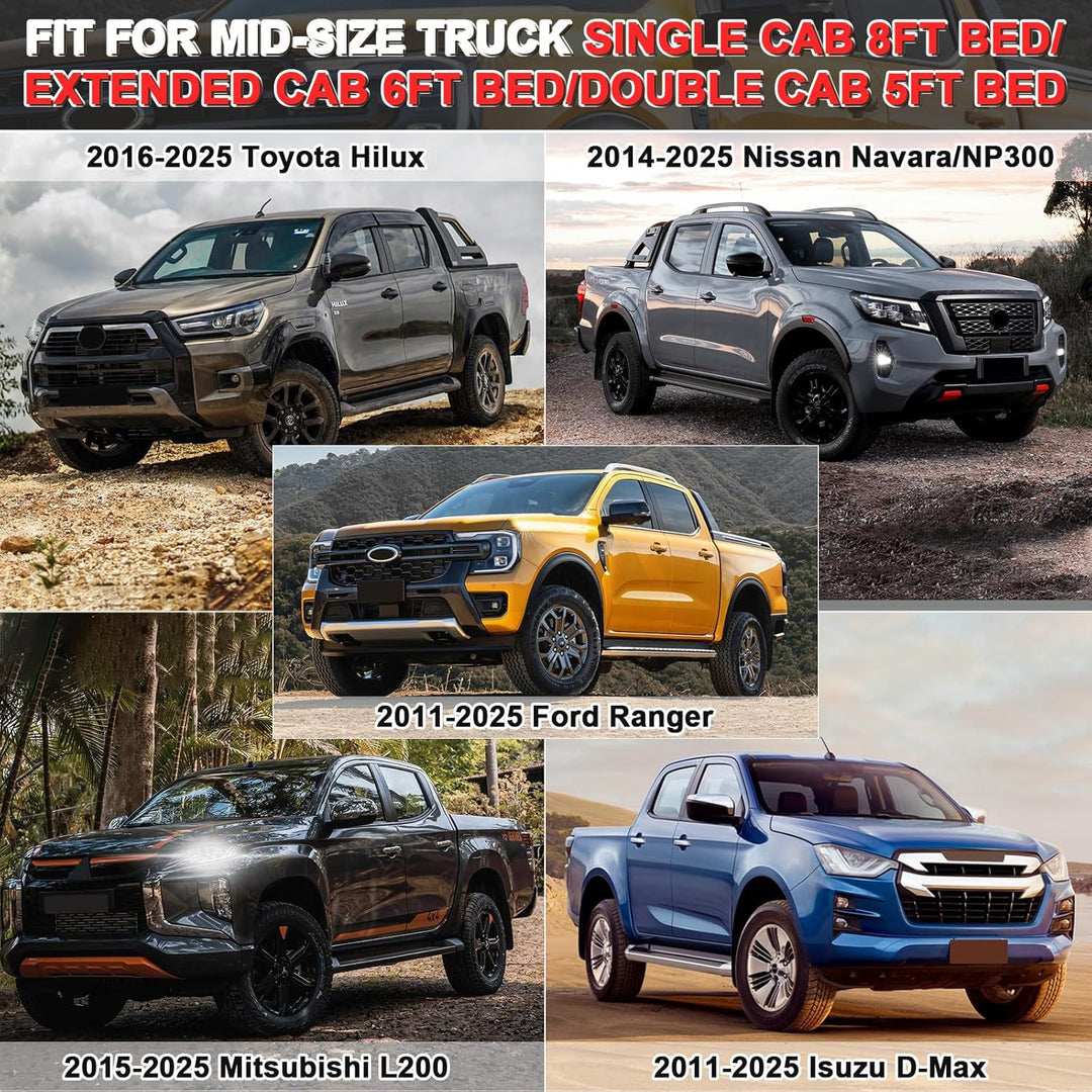 Pickup Autoabdeckung, Auto Abdeckplane Vollgarage Ersatz für Ford Ranger, Toyota Hilux, Nissan Navar