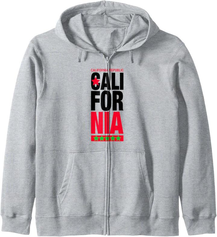California Tee Shirts, Cool California Republic Graphic Kapuzenjacke