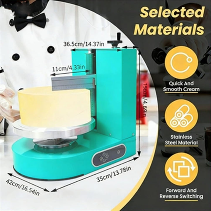 Einstellbare Tortencremestreichmaschine Automatisch Verstellbarer Tortenglätter für 4-12 Zoll Kuchen
