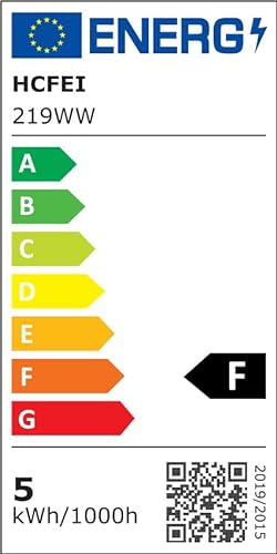 HCFEI 6x LED Einbau-Strahler 5W Weiss IP44 230V Bad Feuchtraum Aussen 230V Spot 68mm Einbau-Lampe Wa