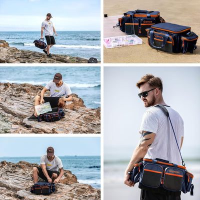 Gonex Angeltasche, Wasserabweisende Aufbewahrungstasche aus Polyestermaterial mit gepolstertem Schul