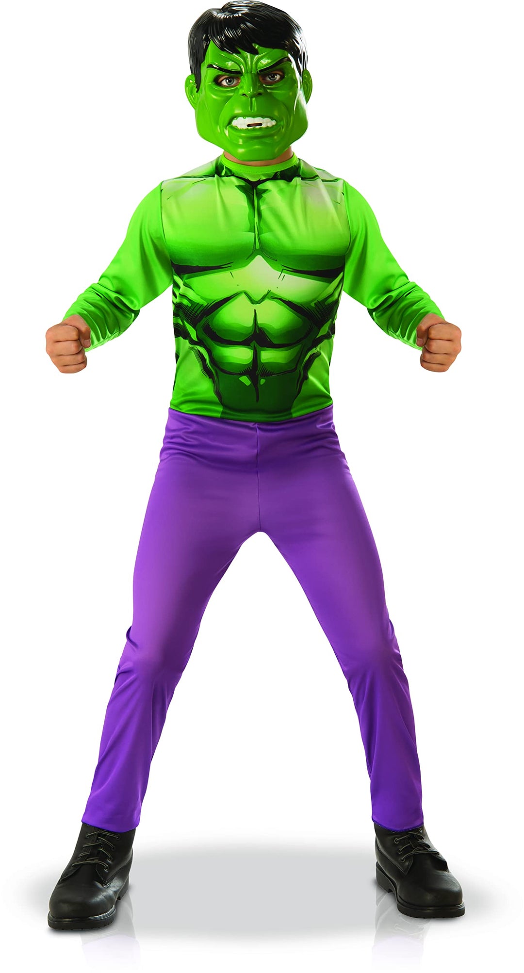 Rubies Costume Co I-640922M Hulk The Avengers Kostüm, Jungen, grün, M-5 à 6 ans-105 à 116 cm M - 5 à