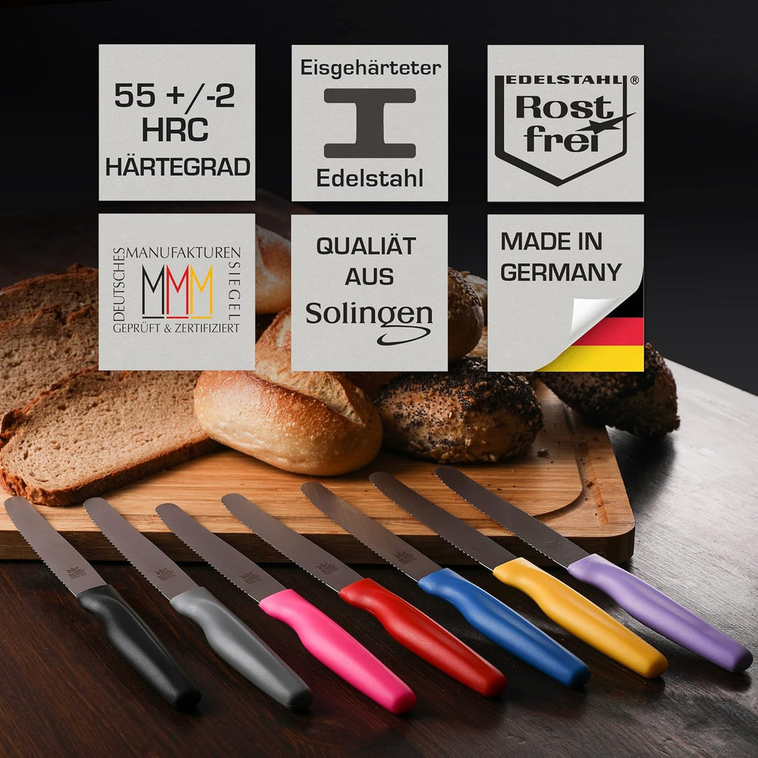 SOLINGEN| Frühstücksmesser Konfigurator- Wellenschliff, rostfreier Edelstahl | Made in Germany, eisg