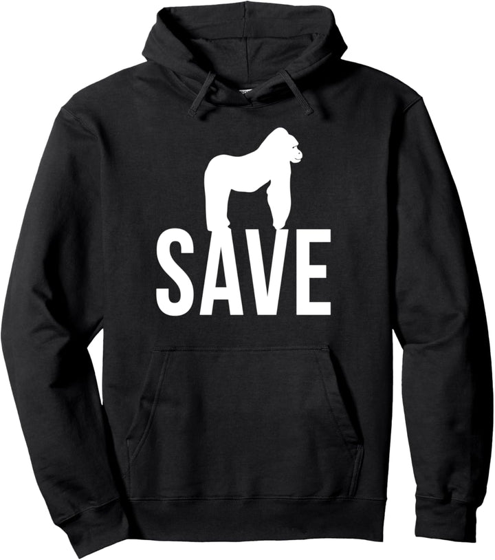 Save The Gorilla Schützt Die Gorillas Tierschutz Pullover Hoodie