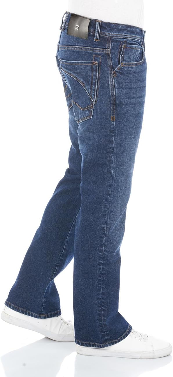 LTB Herren Jeans Hose Roden Bootcut Jeanshose Basic Baumwolle Denim Stretch Tiefer Bund Blau w28 w29