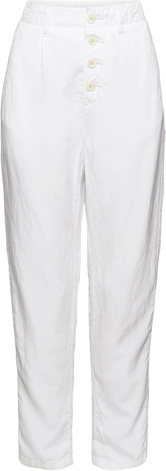 ESPRIT Damen Hose 30 100/White, 30 100/White