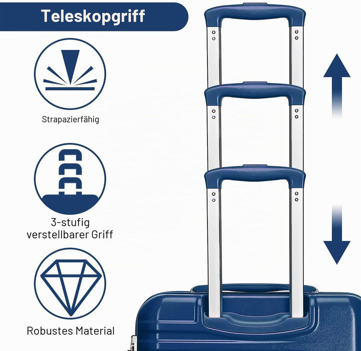 British Traveller Handgepäck Koffer Gross Reisekoffer Gross Hartschalenkoffer 74.5 * 49 * 30.5cm mit