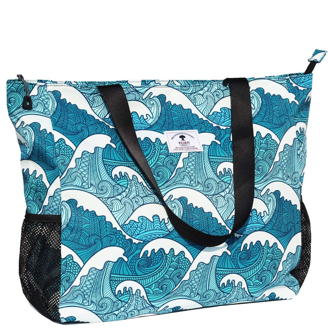 Grosse Strandtasche, wasserabweisend, leicht, 50,8 cm, für Damen, für Fitnessstudio, Strand, Reisen,