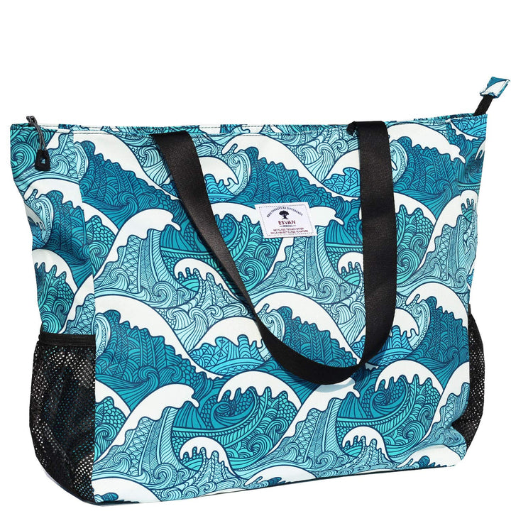 Grosse Strandtasche, wasserabweisend, leicht, 50,8 cm, für Damen, für Fitnessstudio, Strand, Reisen,