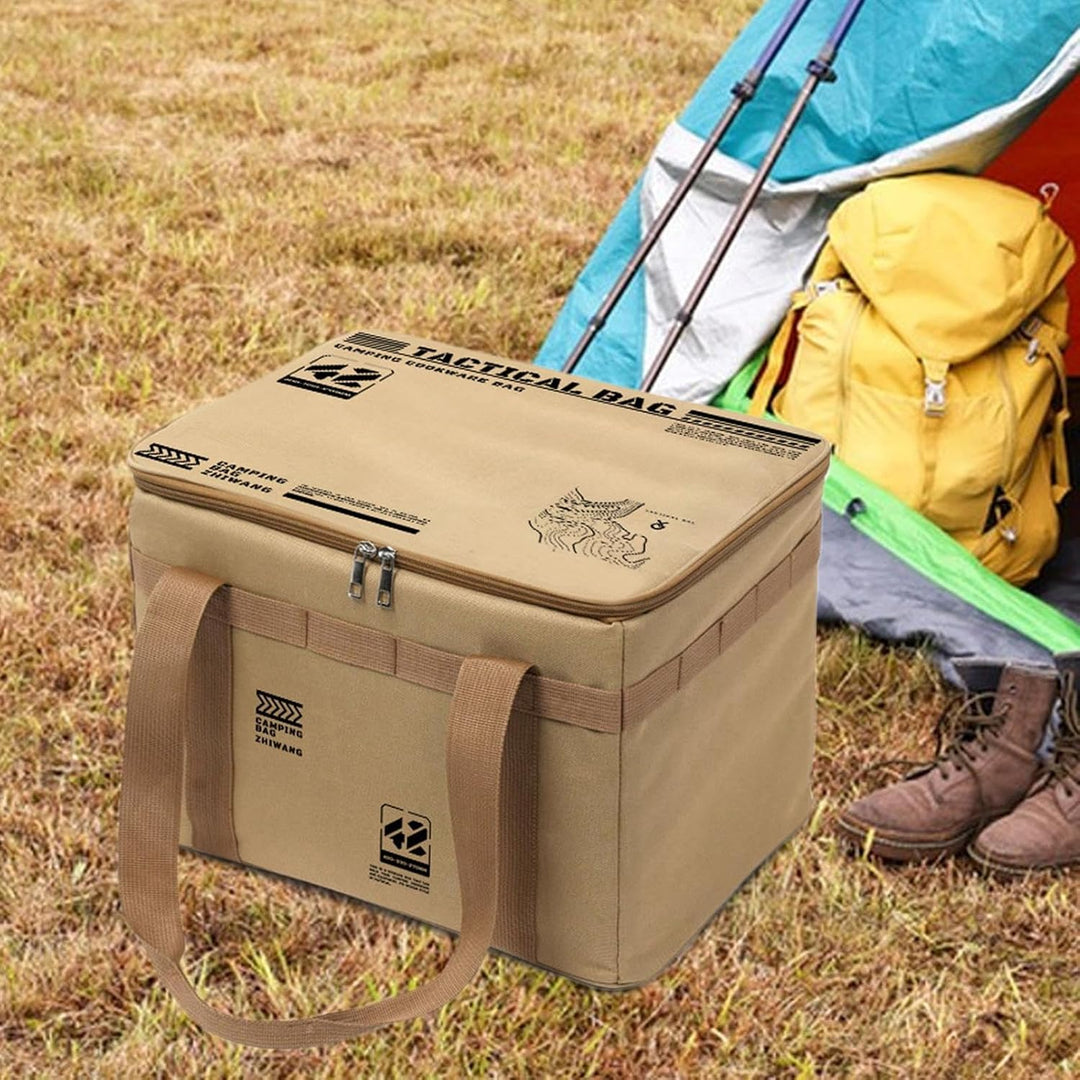Camping-Aufbewahrungstaschen Wasserdicht Faltbar Organisation Khaki, Khaki