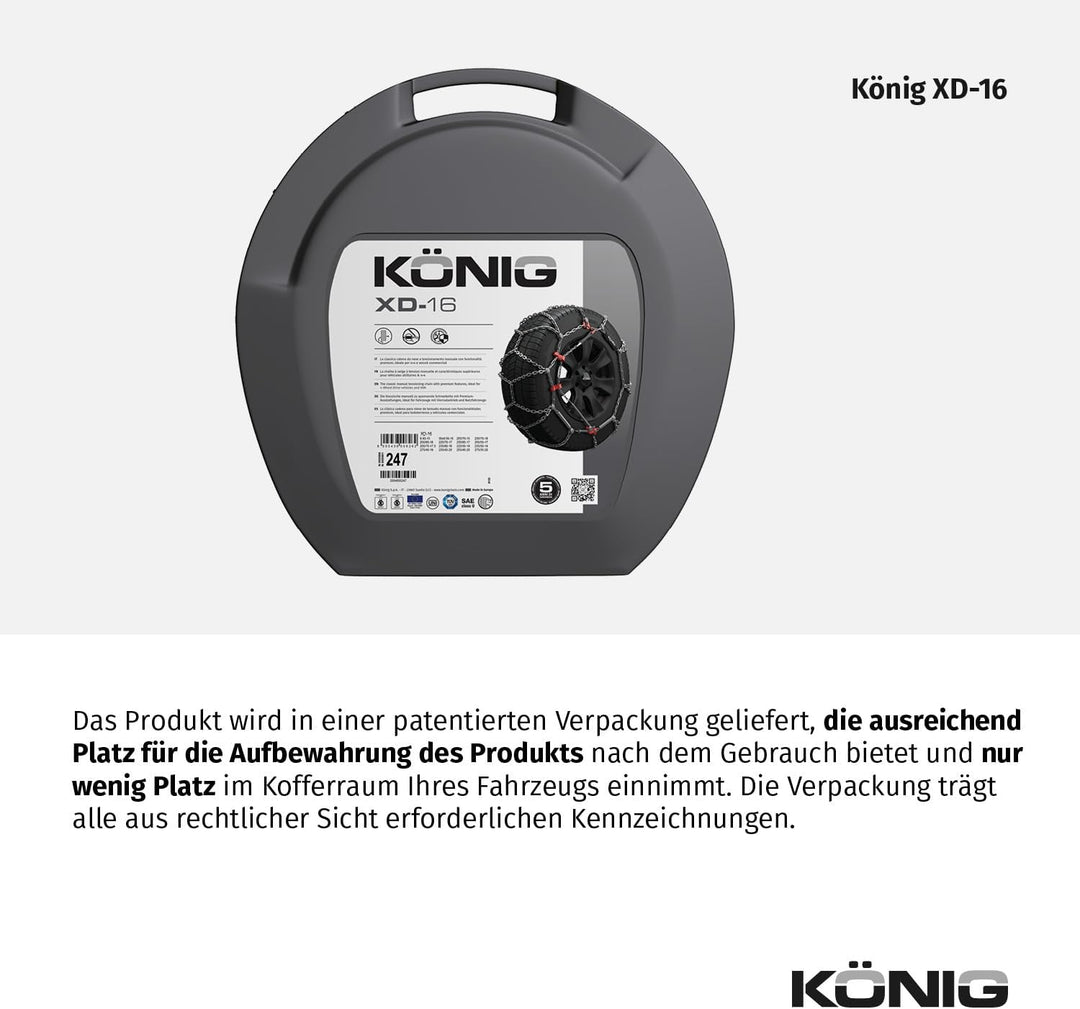 KÖNIG XD-16 265 - Schneeketten, XD-16 265