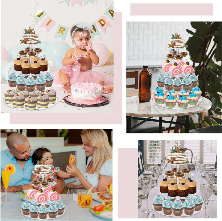 Lighterday 5 Etagen Etagere Acryl Tortenständer Cupcake Ständer Cake Stand Kuchenständer,Donut Cupca