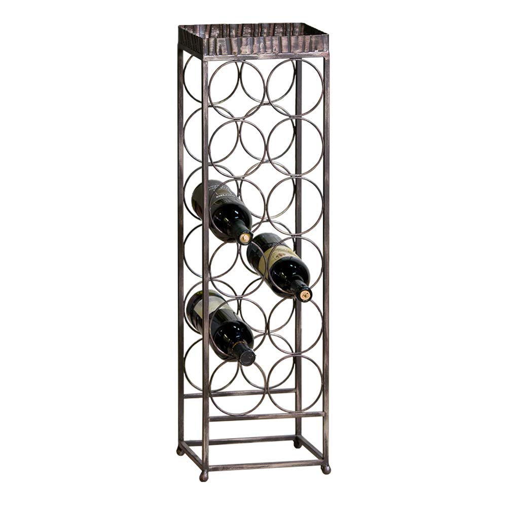 CASABLANCA Weinflaschenregal 'Albana'78 CM Antikgold-Effekt