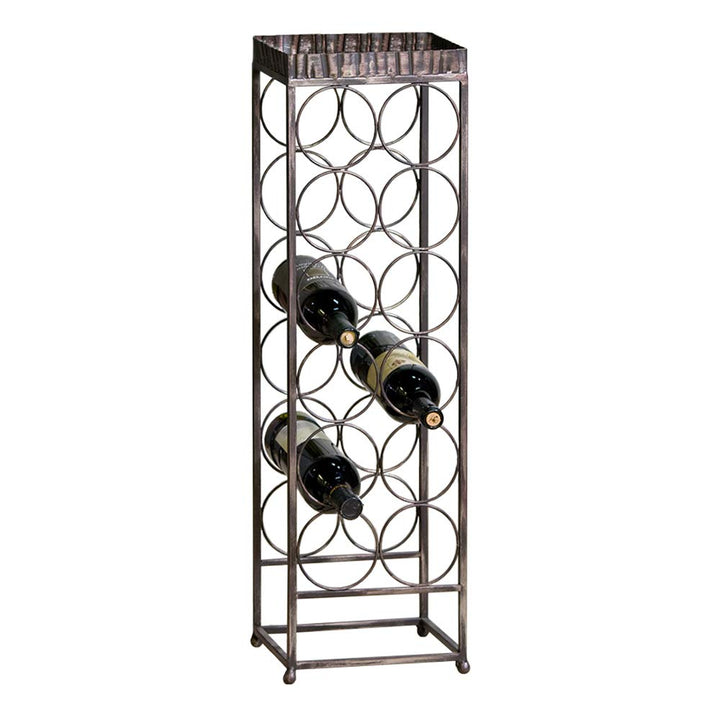 CASABLANCA Weinflaschenregal 'Albana'78 CM Antikgold-Effekt