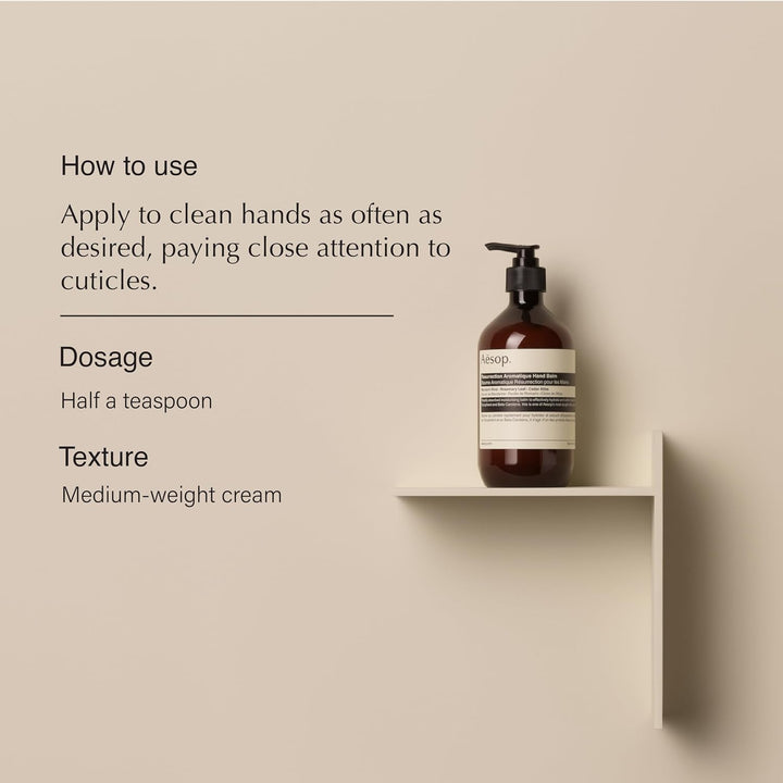 Aesop Resurrection Aromatique Hand Balm, 500 ml 500 ml (1er Pack), 500 ml (1er Pack)