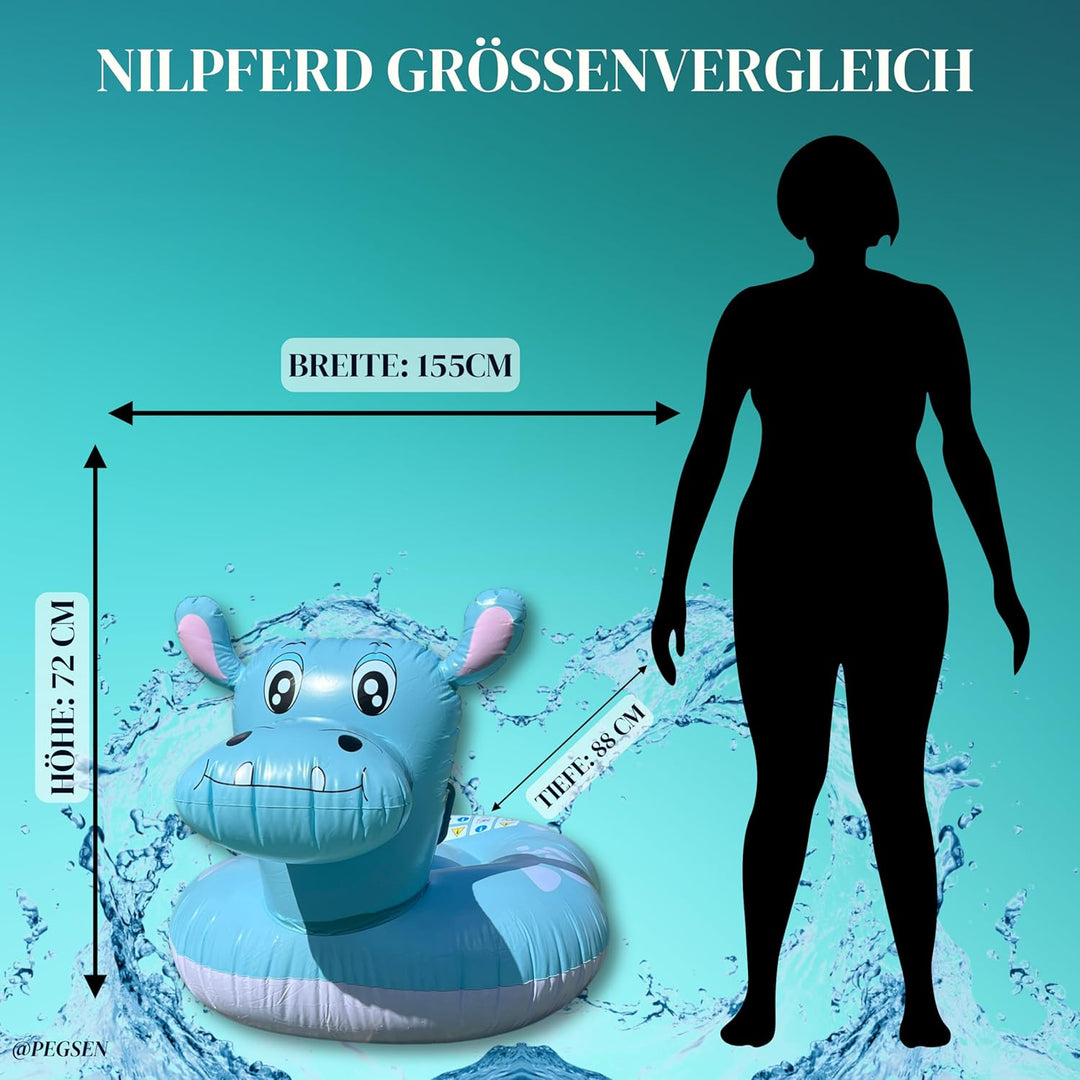 XXL Schwimmtier - Luftmatratze Wasser für Kinder - Pool Spielzeug - Schwimmtiere für Kinder - Wasser