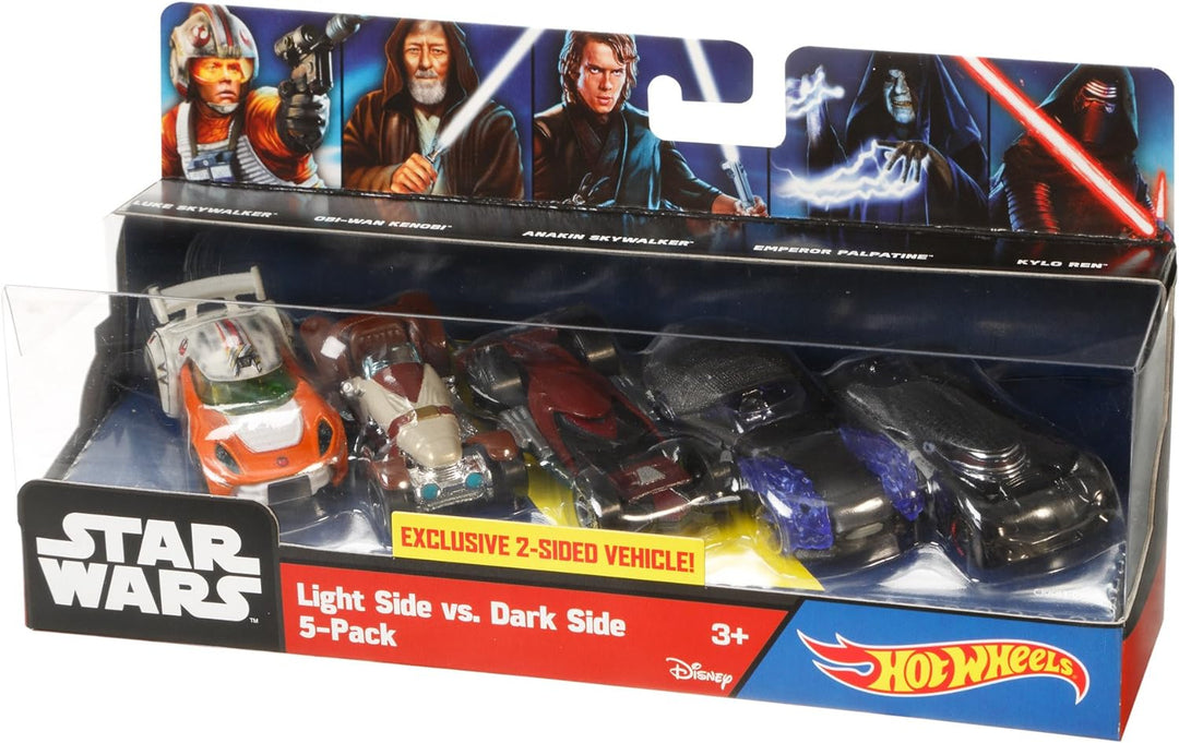 Mattel Hot Wheels CKK83 - Star Wars Episode VII Character Car, 5-er Pack