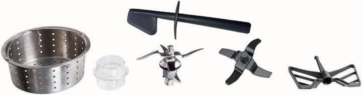 Livoo DOP142G Küchenmaschine beheizbar, Edelstahl, grau, Grau