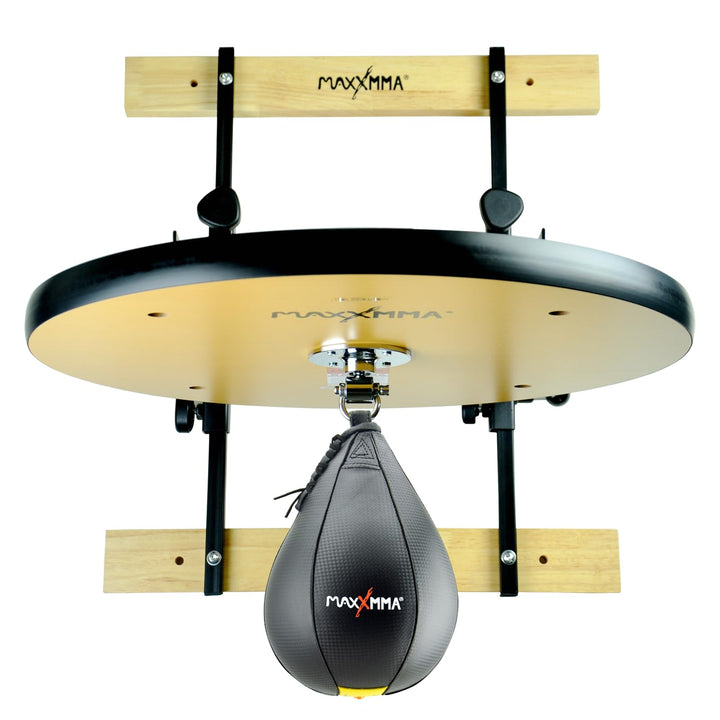 MaxxMMA Speed Bag Platform Kit - Heavy Duty Boxtraining Equipment with Punchingball, Adjustable Heig