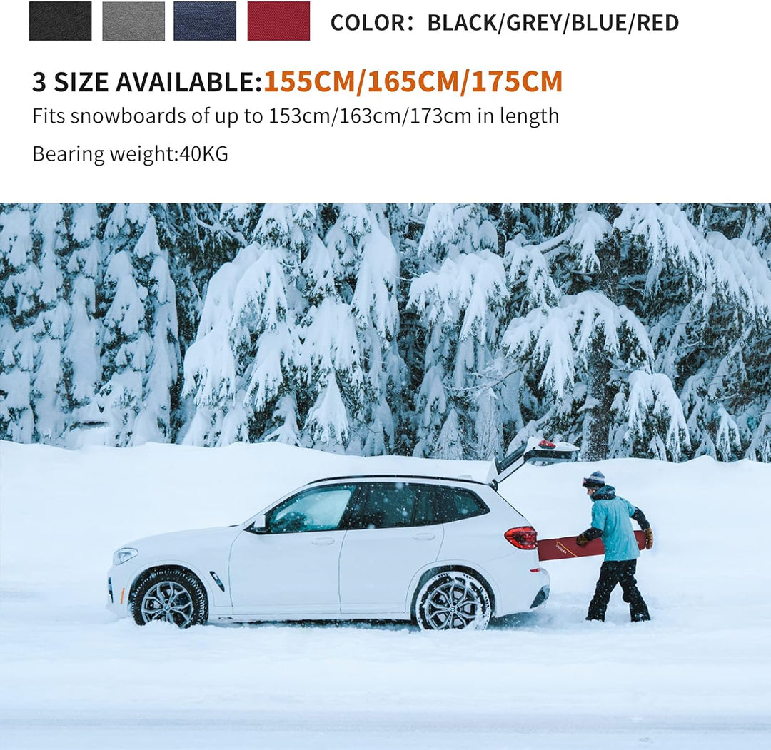 Unigear Skitasche Doppelt gepolstert, Snowboardtasche, Langlauf-Ski-Tasche für 1 – 2 Paar Ski 165/17