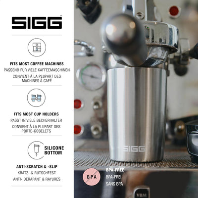 SIGG Miracle Thermobecher (0.27 L / 0.47 L), schadstofffreier und isolierter Kaffeebecher, auslaufsi