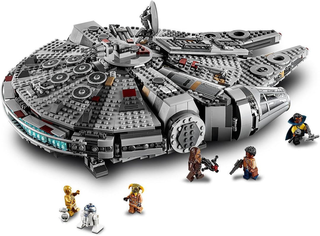 LEGO Star Wars Millennium Falcon Bauspielzeug für Kinder, Jungen & Mädchen, Modellraumschiff-Set mit