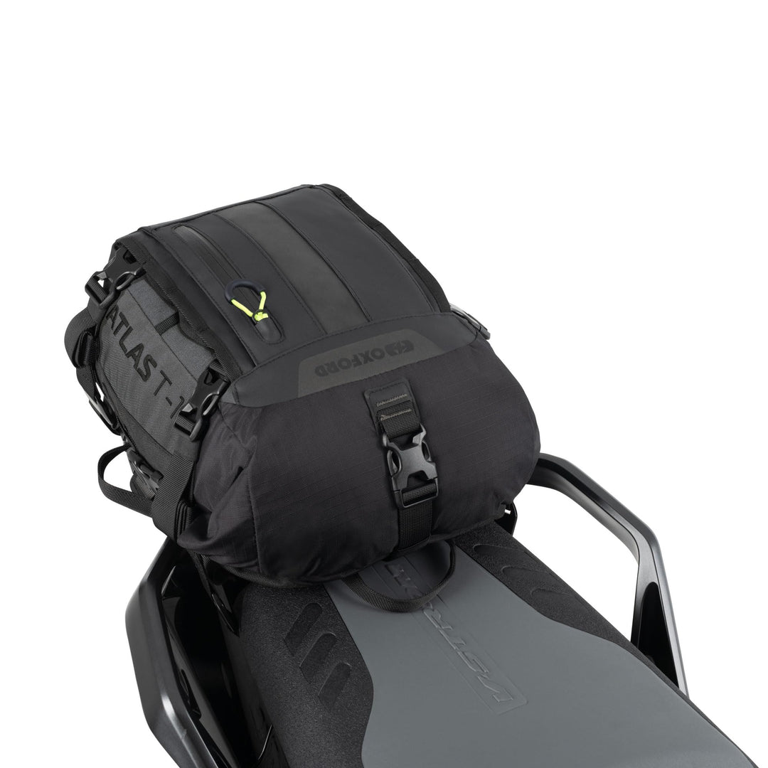Oxford Atlas T-10 Advanced Tourpack Modulares Motorradgepäck, 10 l, Anthrazit/Schwarz Charcoal/Schwa