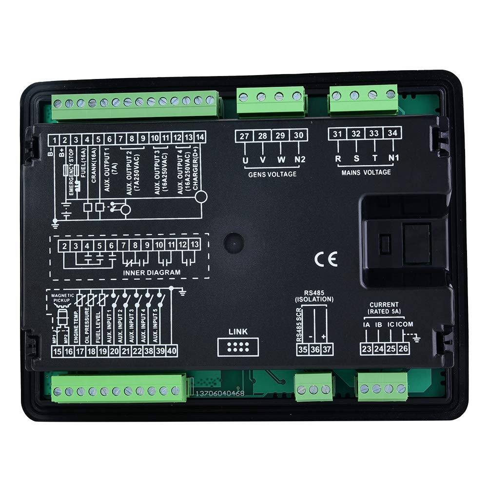 Generator Controller, DGS6110U Elektronisches Generator-Controller-Modul LCD-Display Kunststoff-Gene