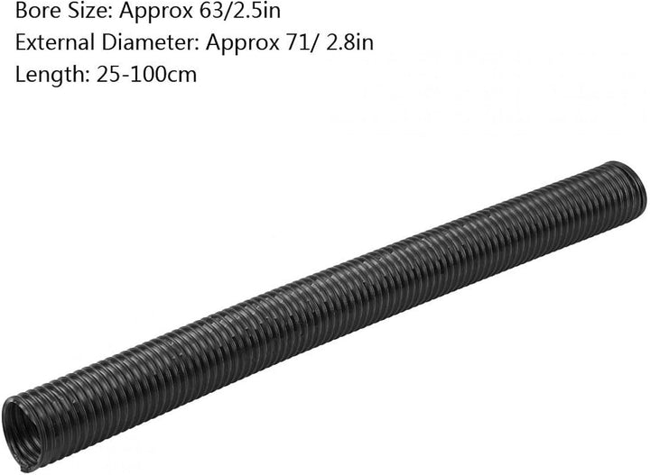 Suuonee Car Intake Pipe, 63 mm, 76 mm Universal Car Modified Air Intake, flexibles Expansionsrohr mi