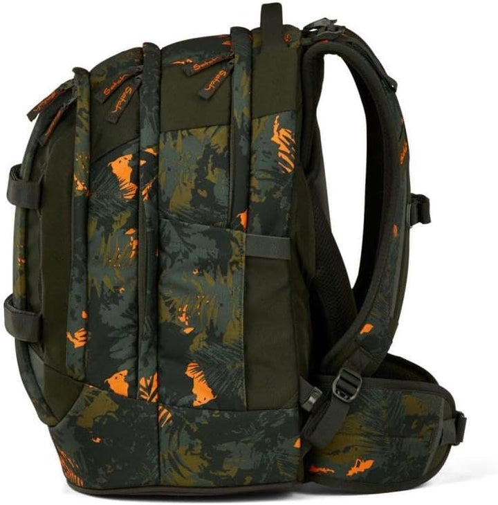 Satch pack Schulrucksack Set 2tlg. inkl. Schlamperbox (Jurassic Jungle), Jurassic Jungle