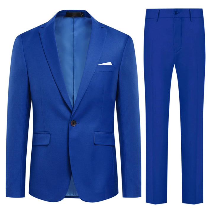 Allthemen Herren Anzug 2 Teilig Slim Fit Herrenanzug Business Hochzeit Anzüge Modern Sakko Hose S Bl