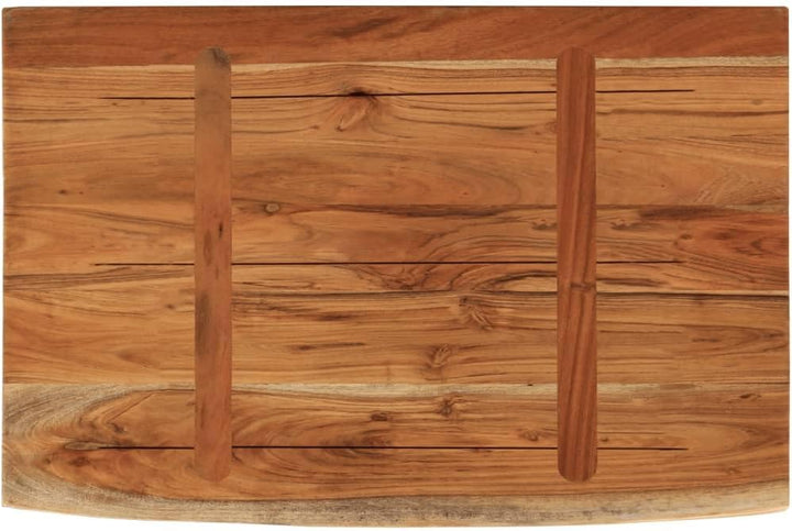 vidaXL Wandregal 60x40x3,8 cm Rechteckig Massivholz Akazie Baumkante