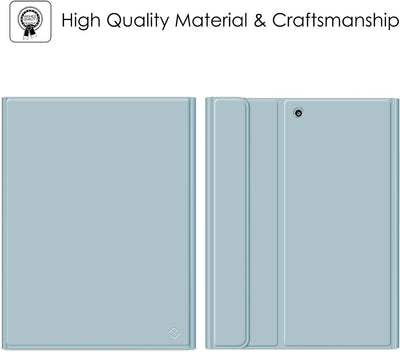 Fintie Tastatur Hülle für iPad 9 8 7 Generation (2021/2020/2019) 10.2 Zoll 7-farbig beleuchtete abne