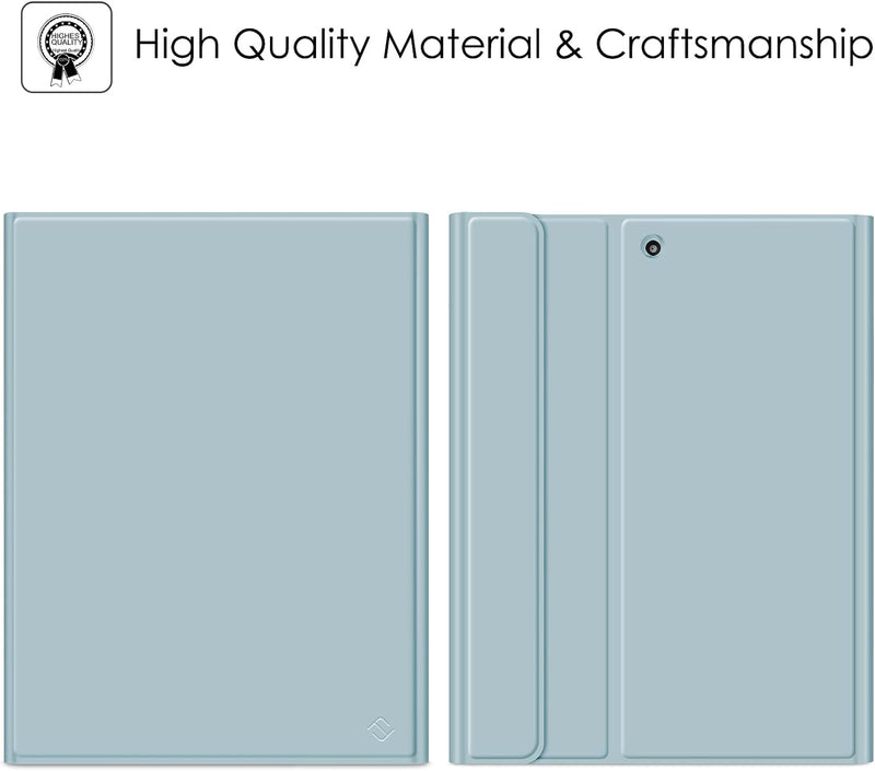 Fintie Tastatur Hülle für iPad 9 8 7 Generation (2021/2020/2019) 10.2 Zoll 7-farbig beleuchtete abne