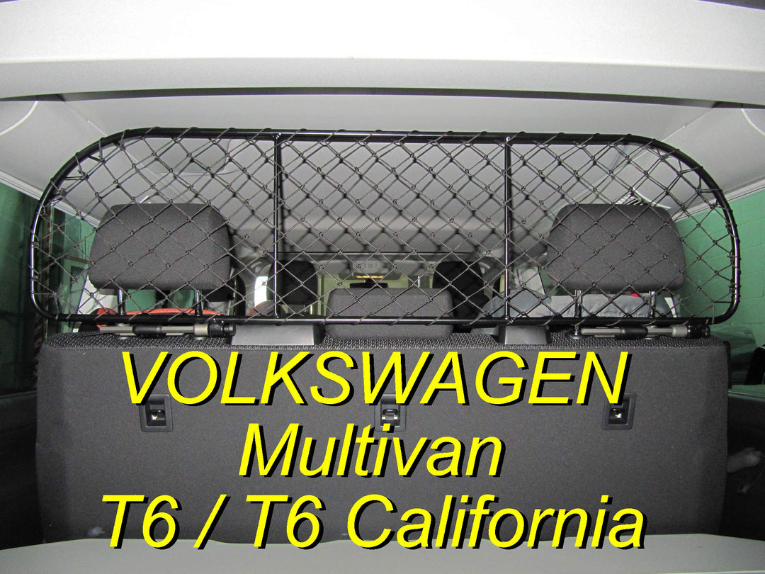 ERGOTECH Trennnetz Trenngitter für Volkswagen Multivan T6, RDA65-XL16 kvw012, für Hunde und Gepäck