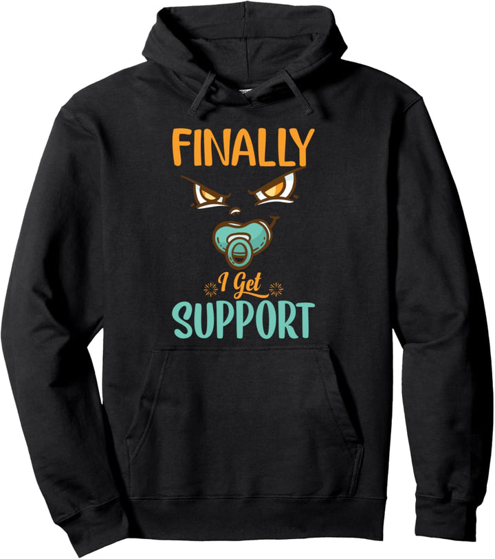 Endlich bekomme ich Unterstützung, grosser Bruder, Bruder Pullover Hoodie
