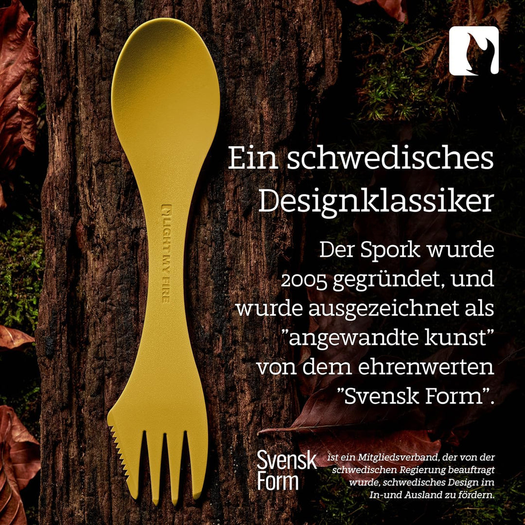 Light my Fire Spork Original Göffel 4er/10er Pack – 3-in-1 Campingbesteck – Löffel, Gabel, Messer Re