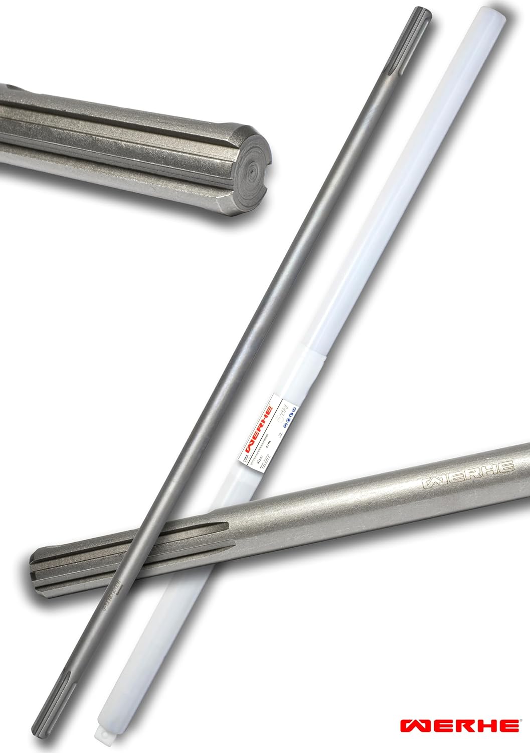 WERHE ® Bohrverlängerung 1000 mm SDS Max auf SDS Max Schaft zu Adapter Aufnahme