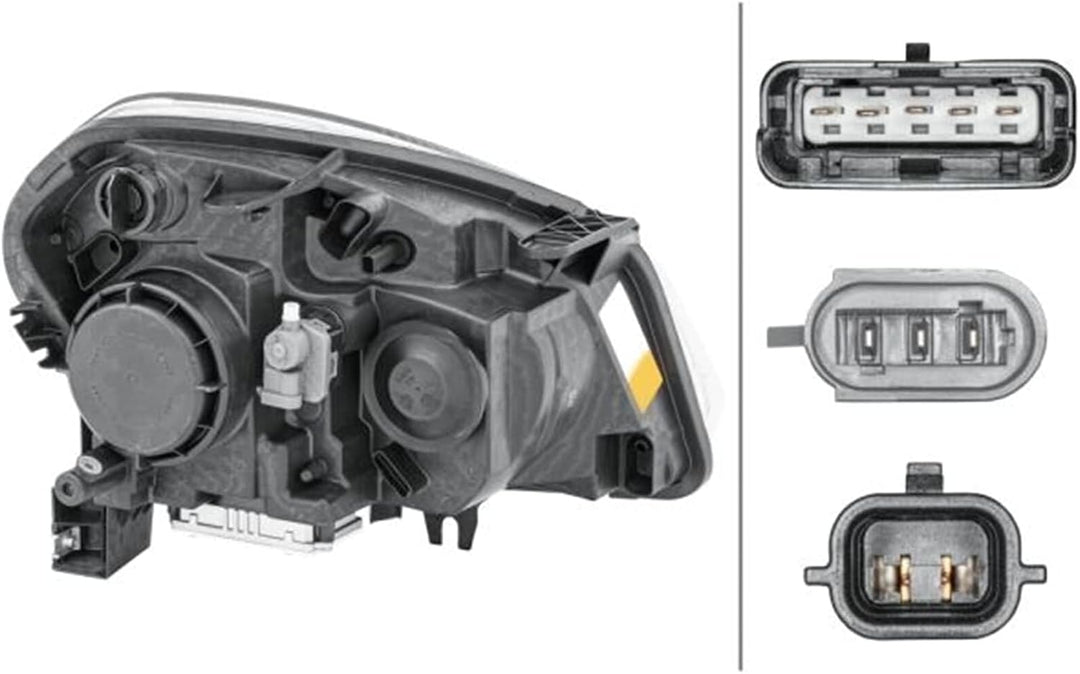 HELLA 1EF 238 042-111 Halogen/Xenon-Hauptscheinwerfer - links - für u.a. Nissan Qashqai I (J10, NJ10