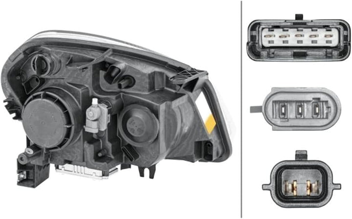 HELLA 1EF 238 042-111 Halogen/Xenon-Hauptscheinwerfer - links - für u.a. Nissan Qashqai I (J10, NJ10